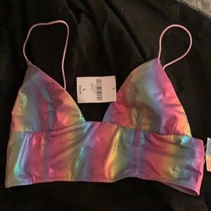 multicolored chromatic bralette